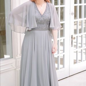 Grey Mother of the Bride/ Special Occasion Dress